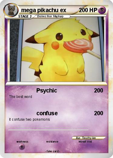 Pokemon mega pikachu ex