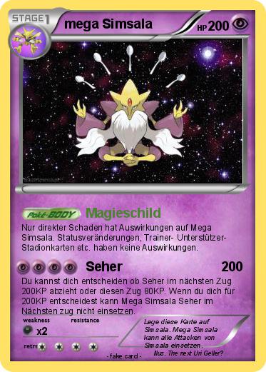 Pokemon mega Simsala