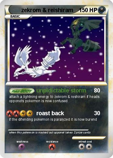 Pokemon zekrom & reishiram