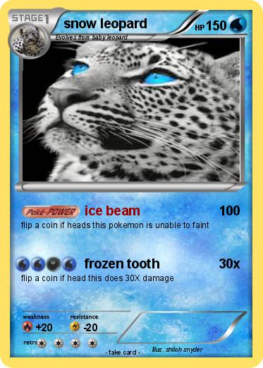 Pokemon snow leopard