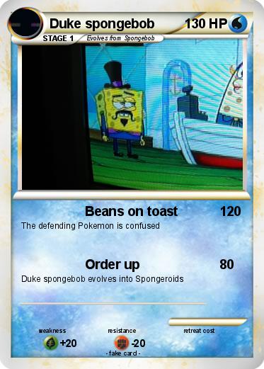 Pokemon Duke spongebob