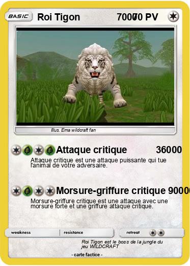 Pokemon Roi Tigon              7000