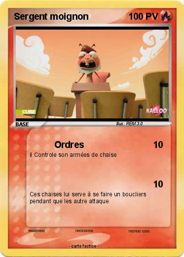 Pokemon Sergent moignon