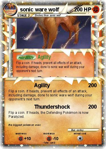 Pokemon sonic ware wolf