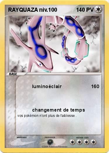 Pokemon RAYQUAZA niv.100