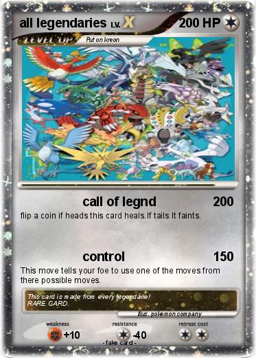 Pokemon all legendaries