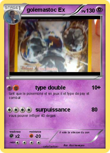 Pokemon golemastoc Ex