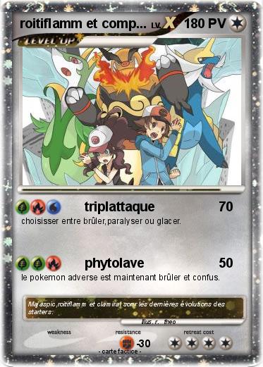 Pokemon roitiflamm et comp...