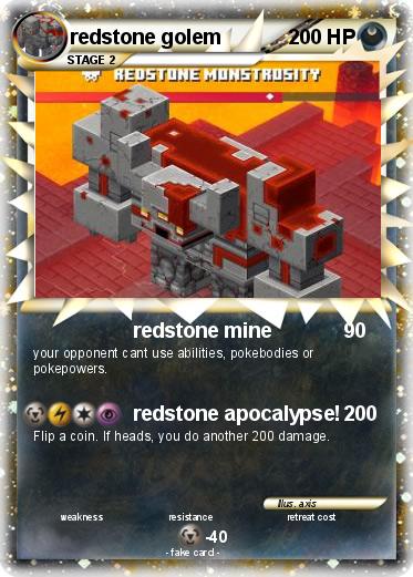 Pokemon redstone golem