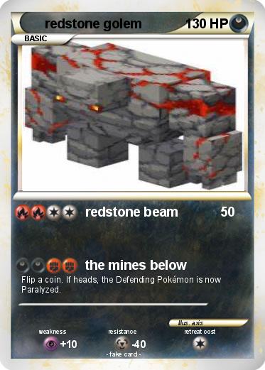 Pokemon redstone golem