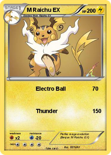 Pokemon M Raichu EX