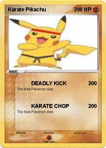 Pokemon Karate Pikachu