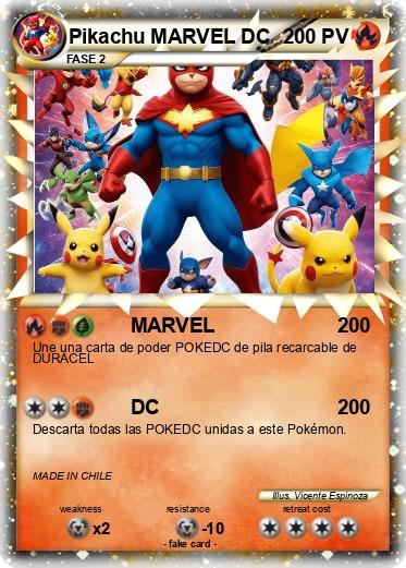 Pokemon Pikachu MARVEL DC