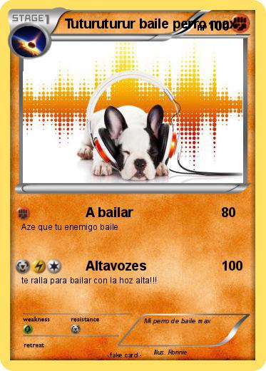 Pokemon Tuturuturur baile perro max