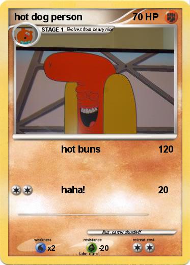 Pokemon hot dog person