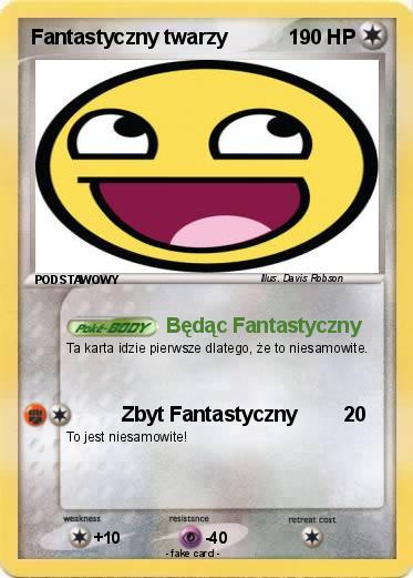 Pokemon Fantastyczny twarzy