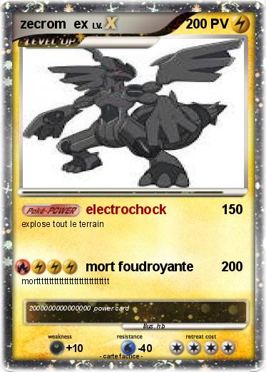 Pokemon zecrom  ex