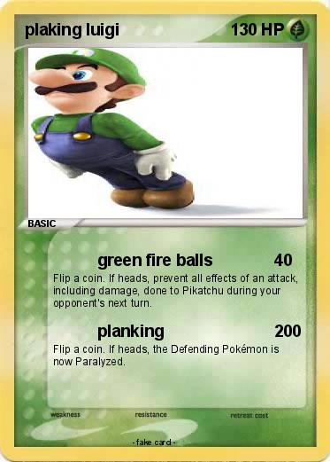 Pokemon plaking luigi