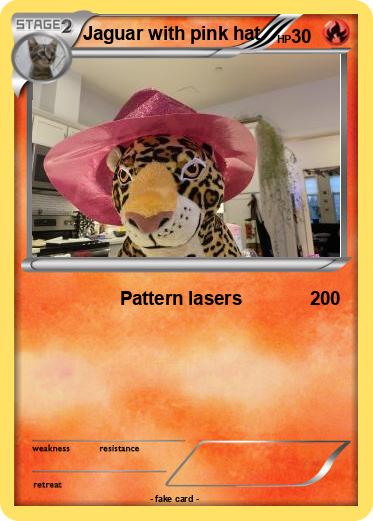 Pokemon Jaguar with pink hat