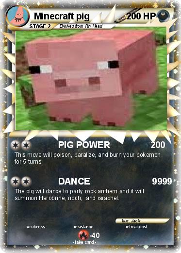 Pokemon Minecraft pig