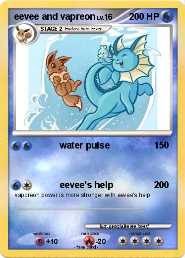 Pokemon eevee and vapreon