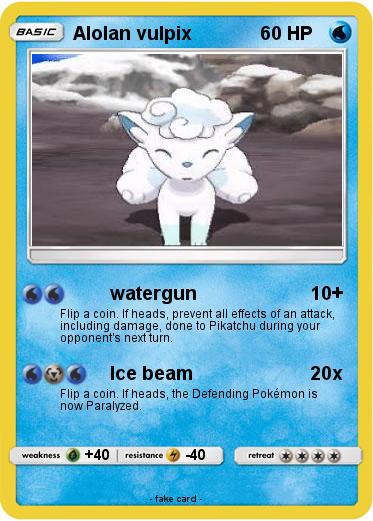 Pokemon Alolan vulpix