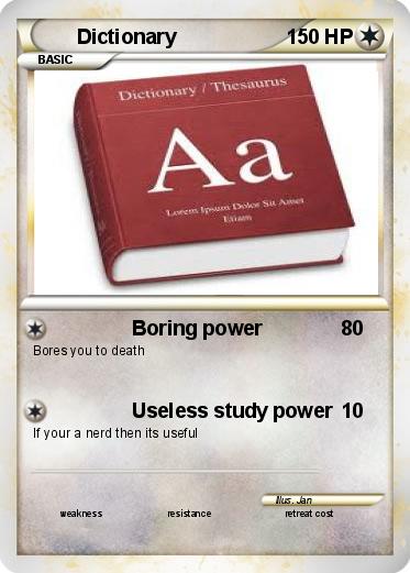 Pokemon Dictionary