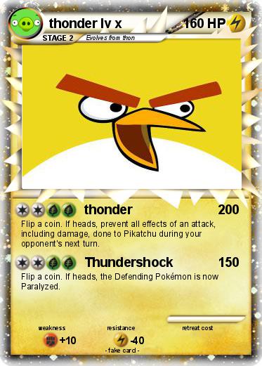 Pokemon thonder lv x