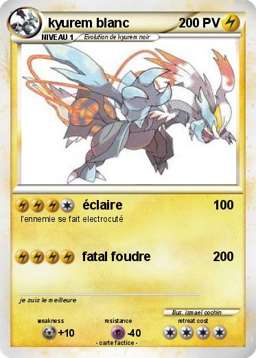Pokemon kyurem blanc