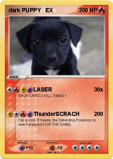 Pokemon dark PUPPY   EX