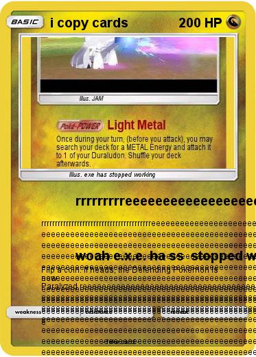 Pokemon i copy cards
