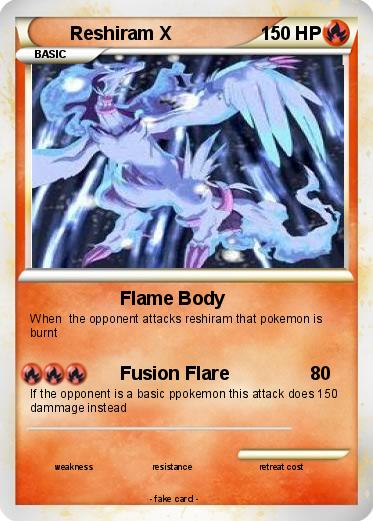 Pokemon Reshiram X