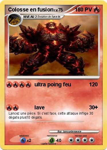 Pokemon Colosse en fusion