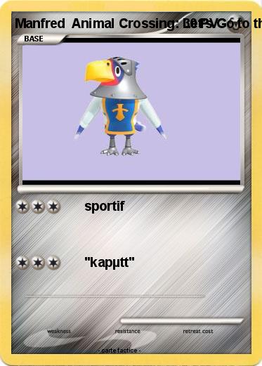 Pokemon Manfred  Animal Crossing: Let's Go to the City,