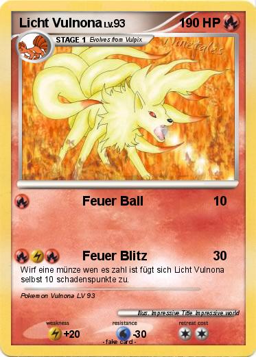 Pokemon Licht Vulnona