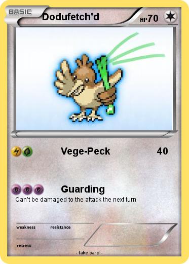Pokemon Dodufetch’d