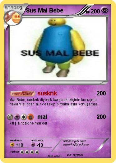 Pokemon Sus Mal Bebe