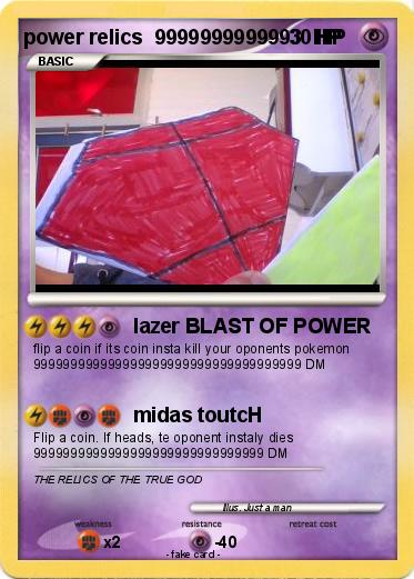 Pokemon power relics  9999999999993  HP