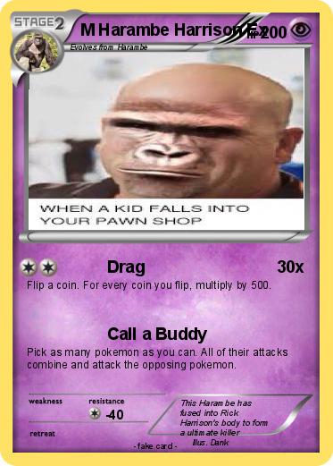 Pokemon M Harambe Harrison Ex