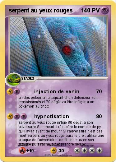 Pokemon serpent au yeux rouges