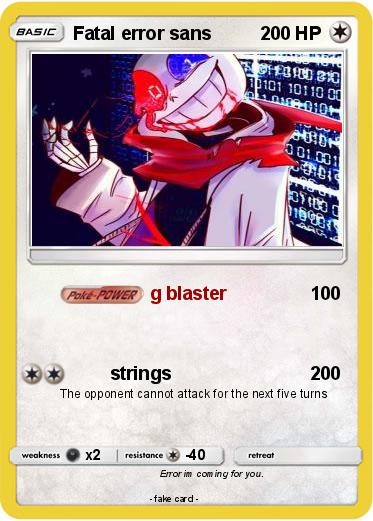 Pokemon Fatal error sans