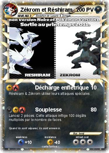 Pokemon Zékrom et Réshiram