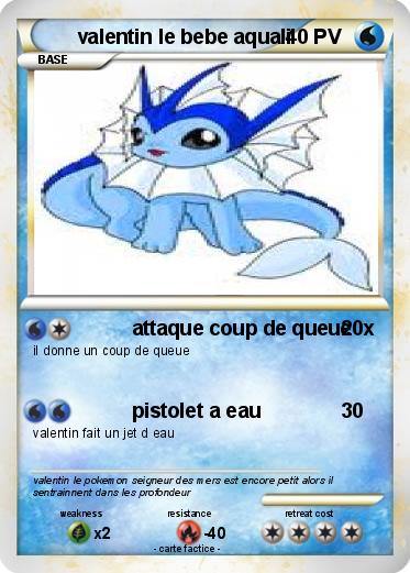 Pokemon valentin le bebe aquali