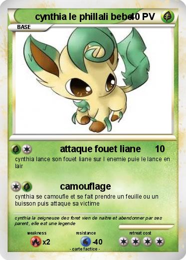 Pokemon cynthia le phillali bebe