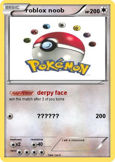 Pokemon roblox noob