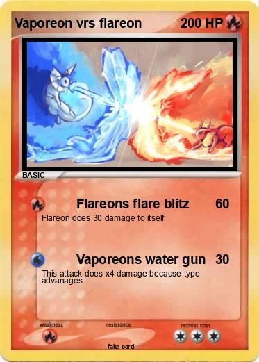 Pokemon Vaporeon vrs flareon