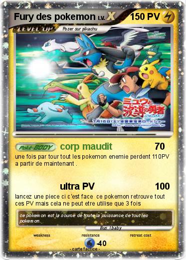 Pokemon Fury des pokemon