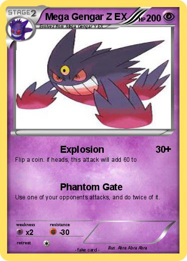 Pokemon Mega Gengar Z EX