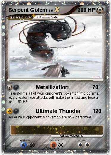 Pokemon Serpent Golem
