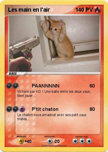 Pokemon Les main en l'air